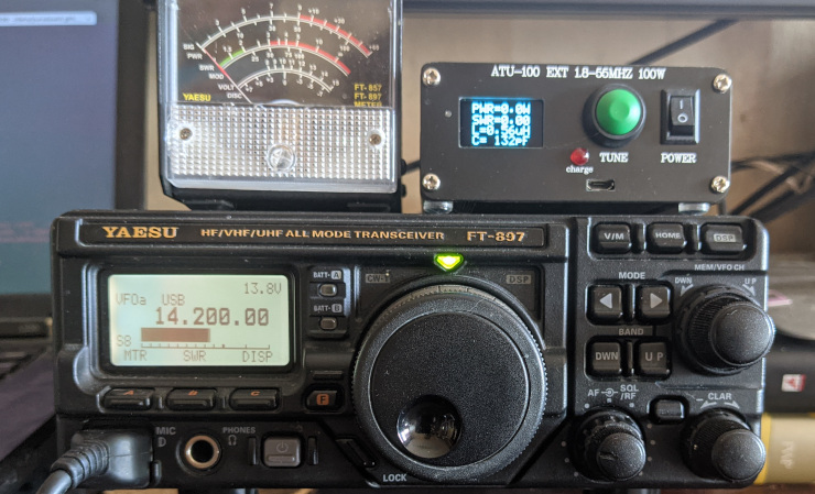 My own FT 897 radio rig