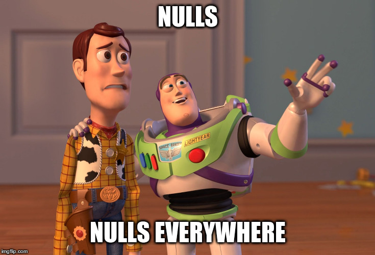 Baz explains that nulls are everywhere
